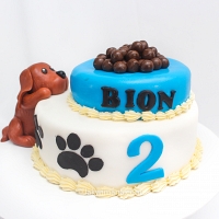 Cute Brown Doggy Cake -2kg